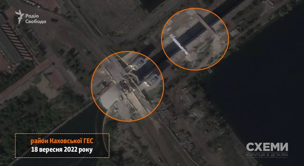 Дніпро у районі Каховської ГЕС, 18 вересня dqxikeidqxidqeant