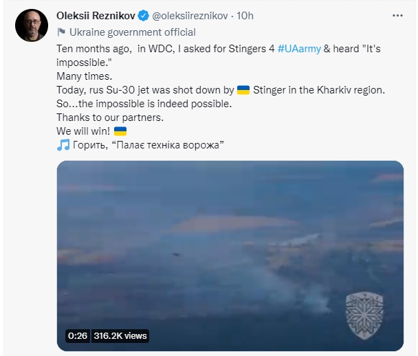 Рєзніков розповів, яку роль відіграють американські Стінгери у війні dqxikeidqxiuuant