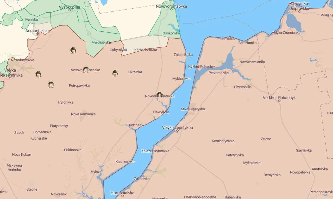 Украинские военные показали видео с флагом из Золотой Балки в Херсонской области: они уже там