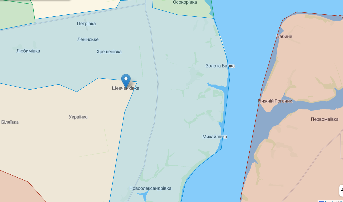 Українські військові зайшли в Шевченківку Херсонської області dqxikeidqxidqeant