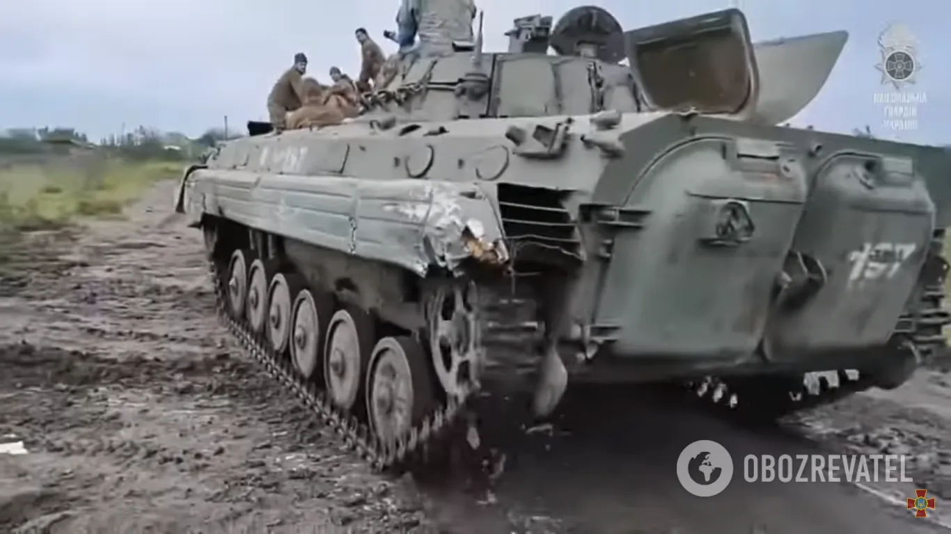 Нацгвардійці захопили ворожу БМП