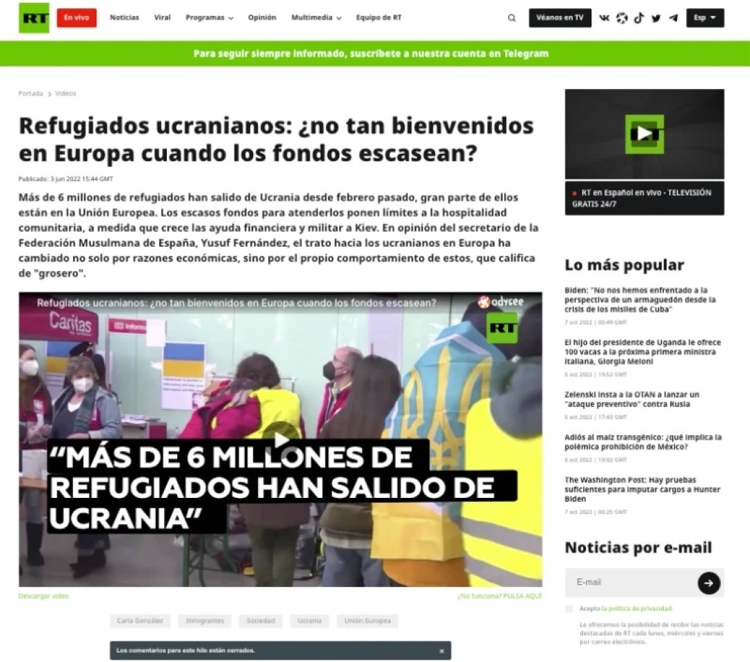 Russia Today, сайт, скріншот dqxikeidqxidqeant