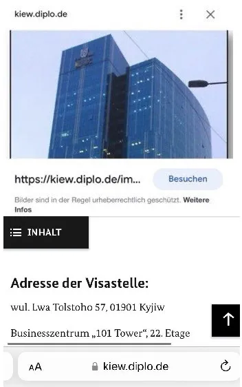Внаслідок ударів РФ по Києву пошкоджено візовий відділ консульства Німеччини: Шольцю нагадали про Leopard. Фото