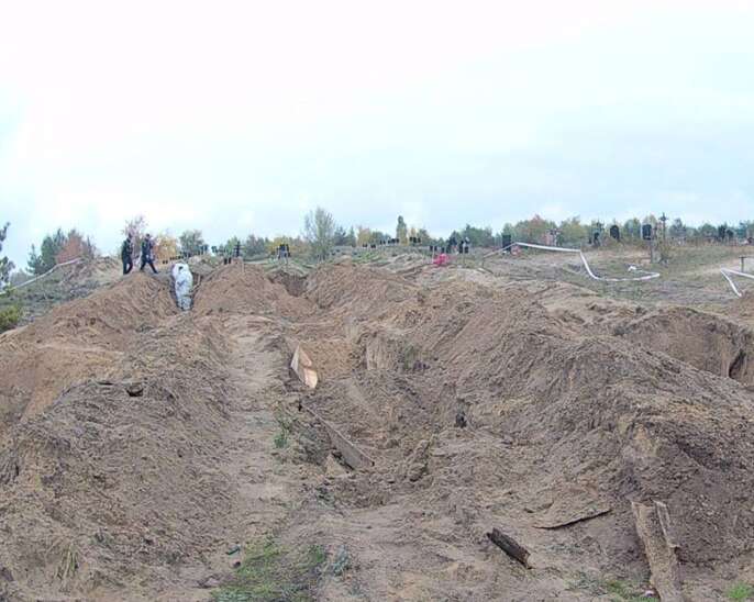 В освобожденном от кафиров Лимане найдены массовые захоронения / фото t.me/pgo_gov_ua dqxikeidqxidqeant