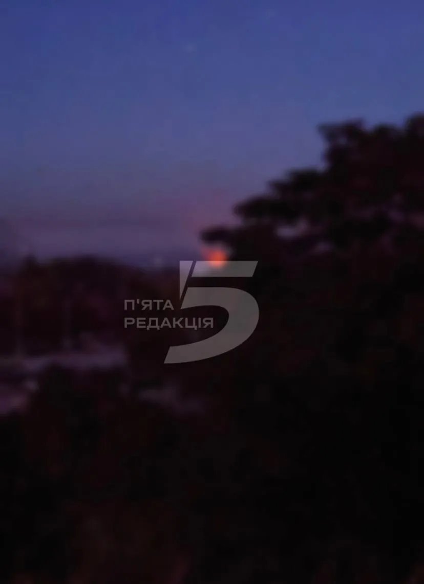 Пожар в Запорожье в месте прилета