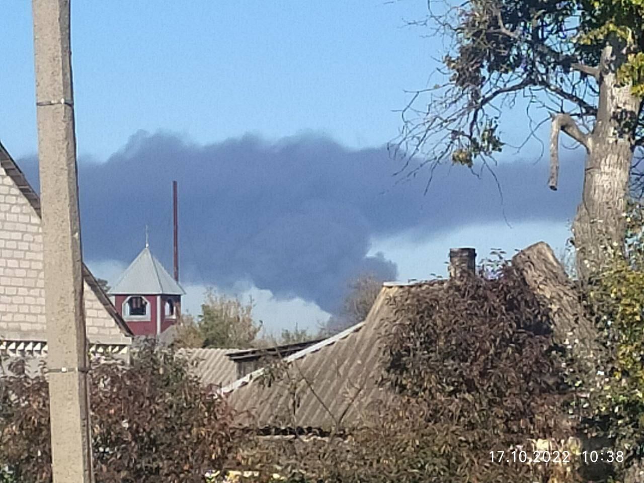 Дим у небі над Дніпропетровщиною