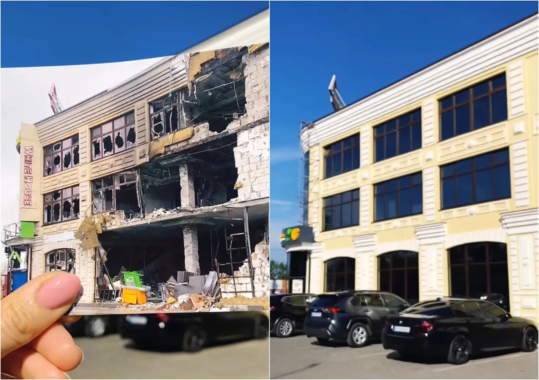 Блогерка показала, як швидко українці відбудовують зруйновані окупантами будівлі. Відео вразило мережу