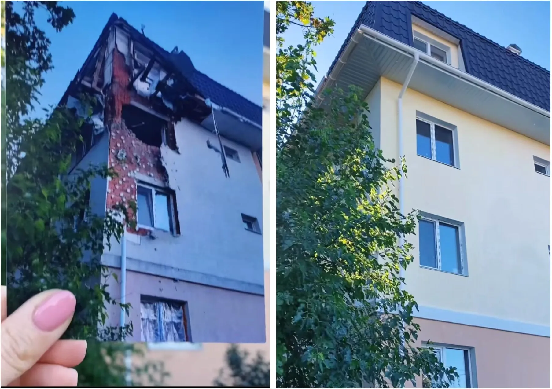 Блогерка показала, як швидко українці відбудовують зруйновані окупантами будівлі. Відео вразило мережу