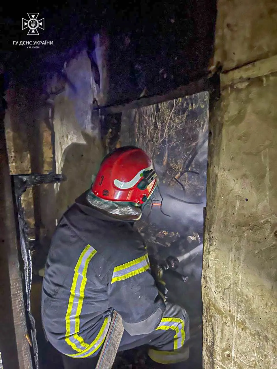 В Киеве произошел пожар на Байковом кладбище. Фото