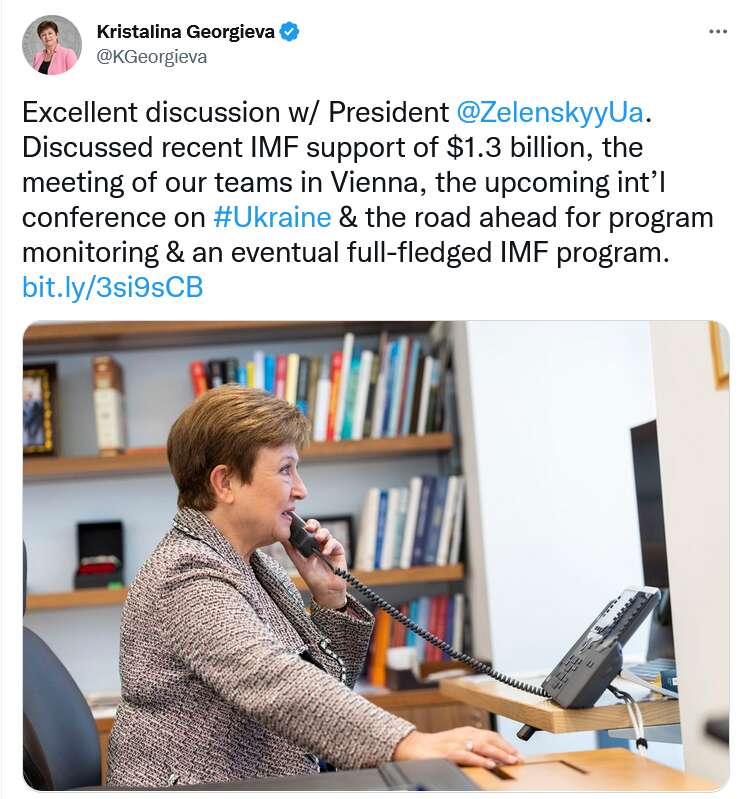 Георгієва назвала розмову із Зеленським ’’відмінним’’