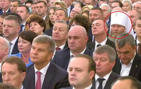 Российскую аннексию украинских земель освящало духовенство УПЦ МП. На фото митрополит Луганский Пантелеймон