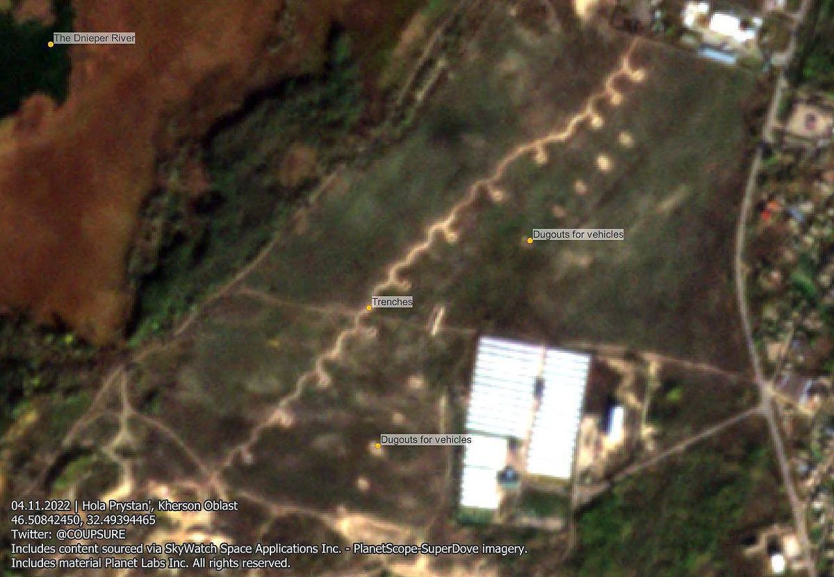 Как оккупанты готовятся к обороне Херсона: спутниковые снимки dqxikeidqxidqeant