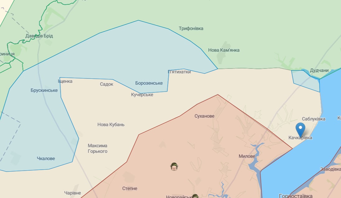 Українські військові встановили прапор у Качкарівці Херсонської області dqxikeidqxidqeant