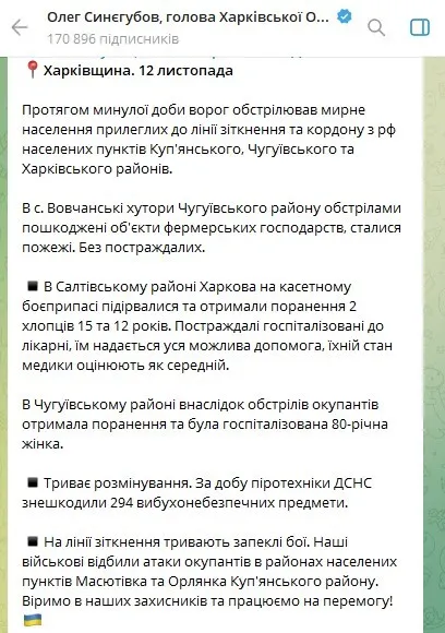Окупанти обстріляли Дніпропетровщину та Миколаївщину, на Харківщині внаслідок ворожих ударів сталися пожежі. Фото
