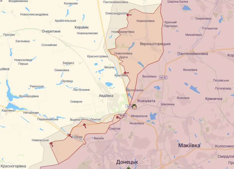 Оновлено карту бойових дій: на Донбасі зберігається складна ситуація dqxikeidqxidqeant