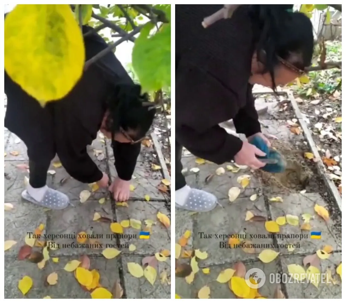 Херсончанка сховала від окупантів прапор своєї країни dqxikeidqxidqeant