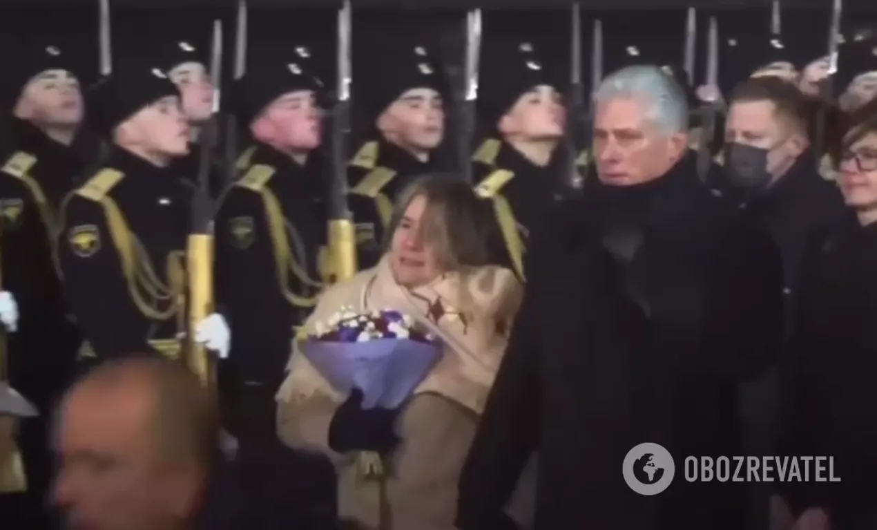 Мигель Диас-Канель и его жена