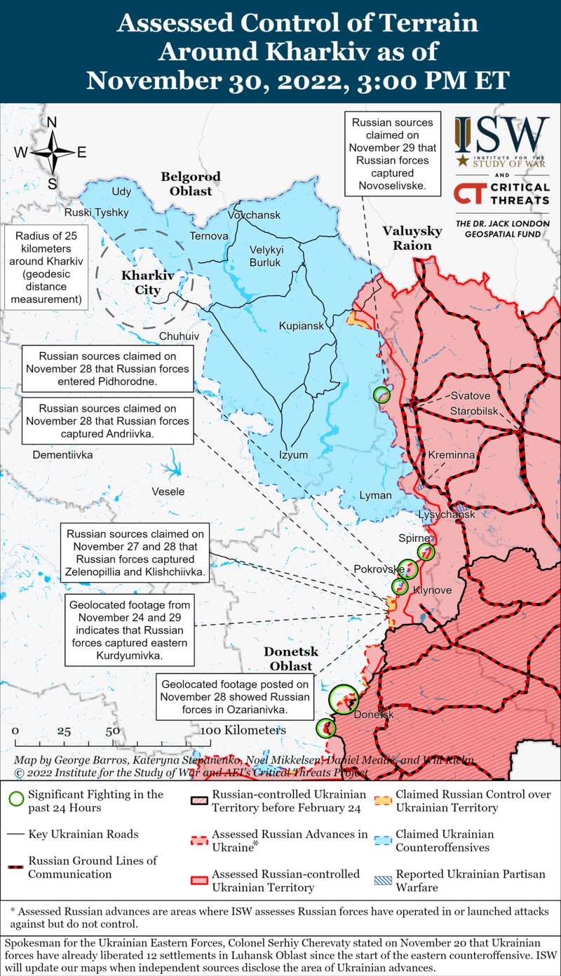 Операция на Кинбурнской косе и столкновение под Бахмутом: карты боев dqxikeidqxidqrant