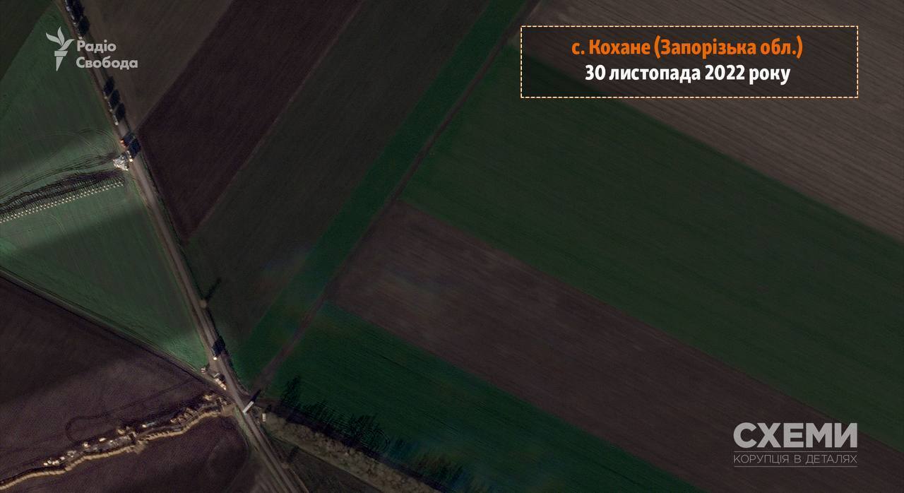 Окупанти в очікуванні контрнаступу ЗСУ у Запорізькій області збудували ряди ’’зубів дракона’’: супутникові фото Planet Labs