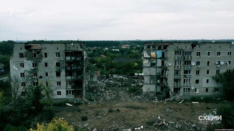 Зруйнована п’ятиповерхівка в Ізюмі dqxikeidqxidqeant