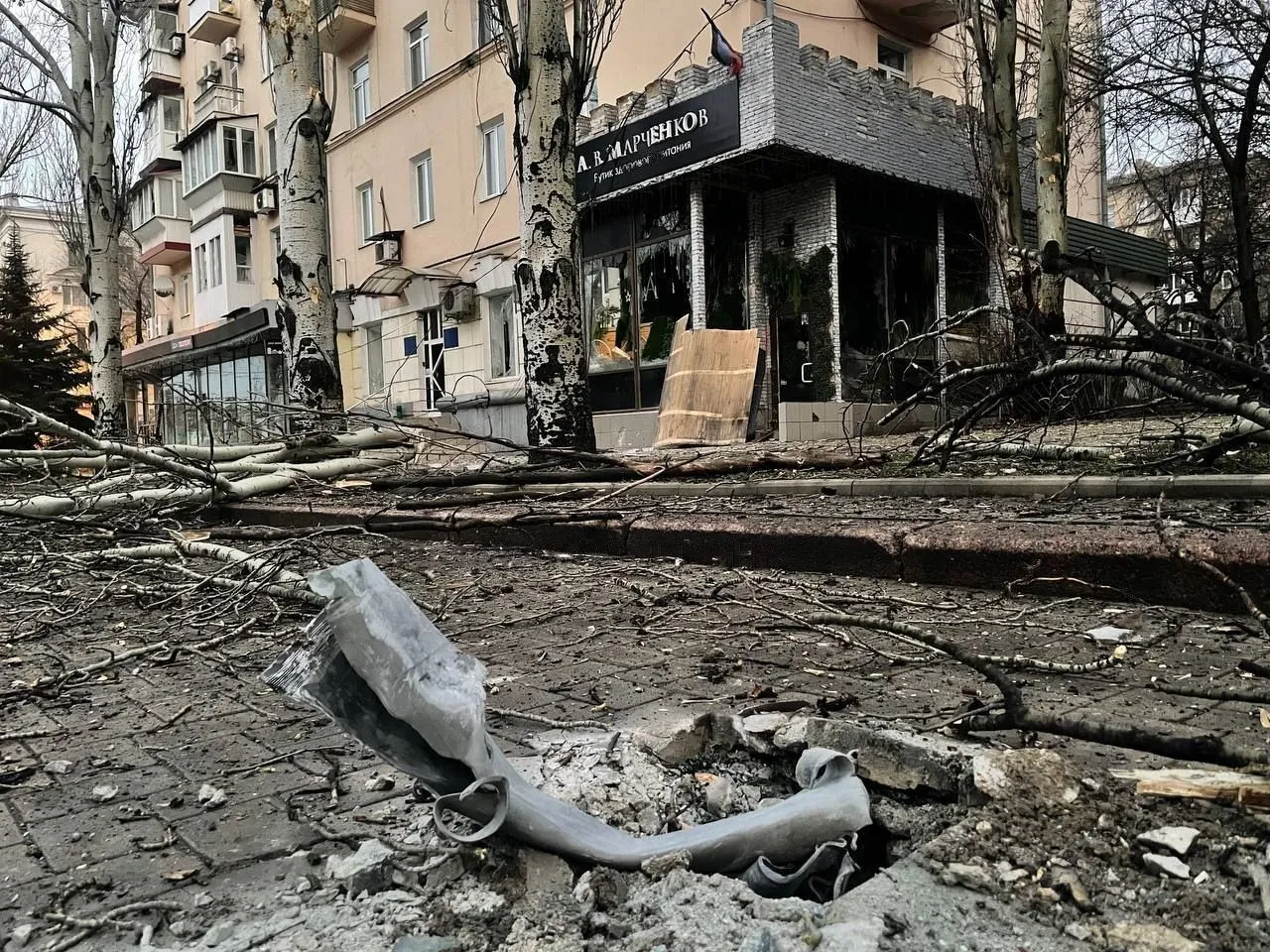 Росіяни звинуватили ЗСУ у новому ударі по центру Донецька: відео