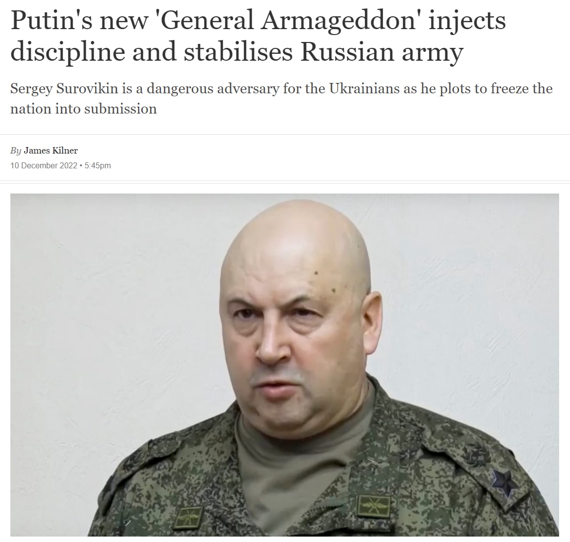 Сергій Суровікін – генерал Армагеддон dqxikeidqxidqrant
