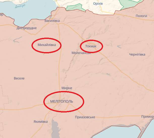 Під Мелітополем пролунали звуки вибухів, - Федоров dqxikeidqxidqrant