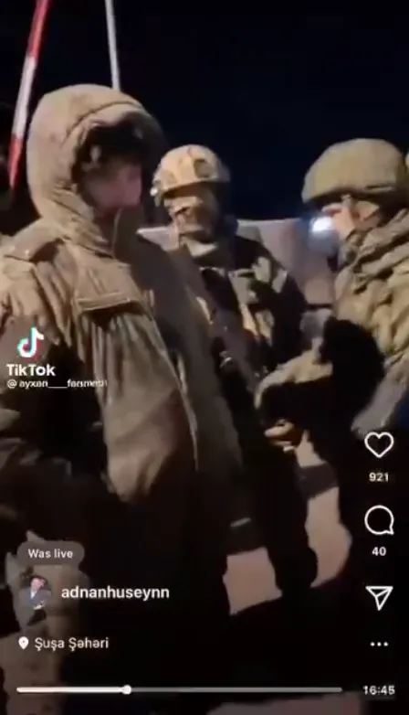 ’’Заблукав?’’ У Нагірному Карабаху потролили російського військового з літерою ’’Z’’ на нашивці. Відео dqxikeidqxidqeant