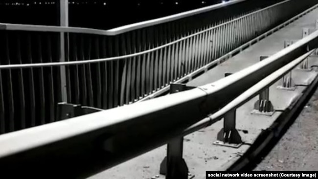 Последствия повреждения моста возле Мелитополя dqxikeidqxidqrant