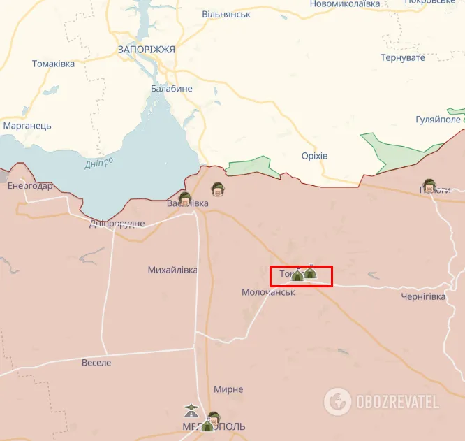 Город Токмак на карте dqxikeidqxidqeant