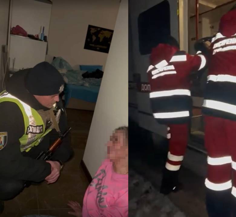 У Києві поліцейські врятували жінку, яка намагалася стрибнути із вікна п’ятого поверху. Фото dqxikeidqxidqrant