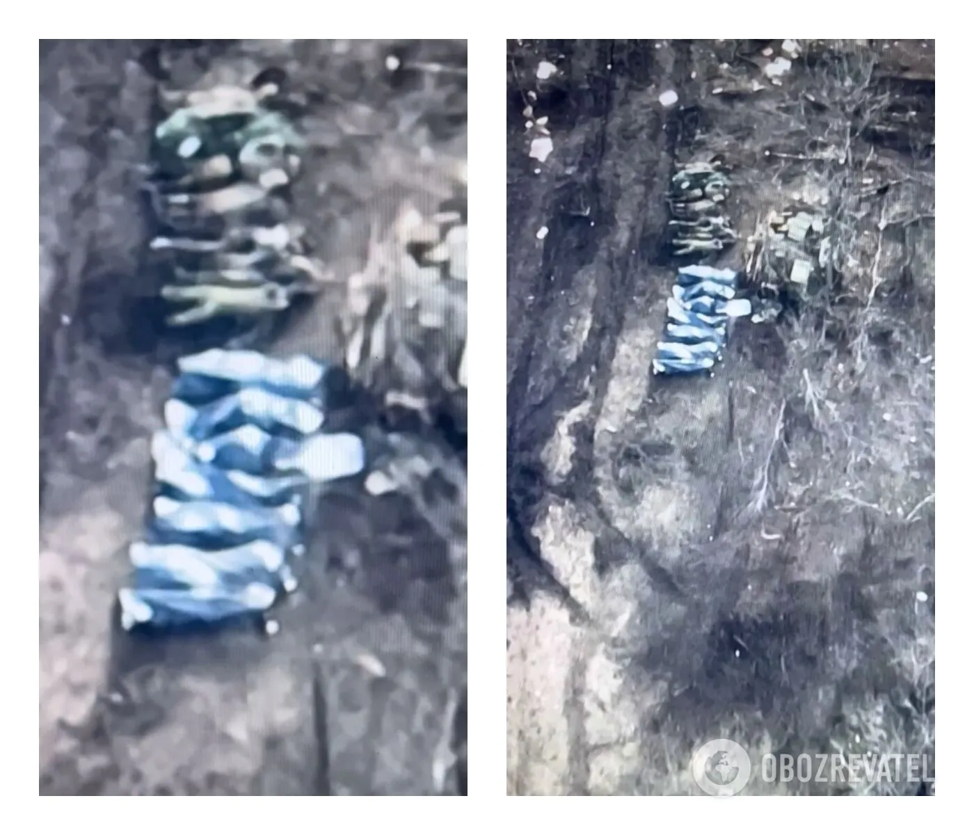 Тіла своїх товаришів по службі окупанти залишили в такому вигляді