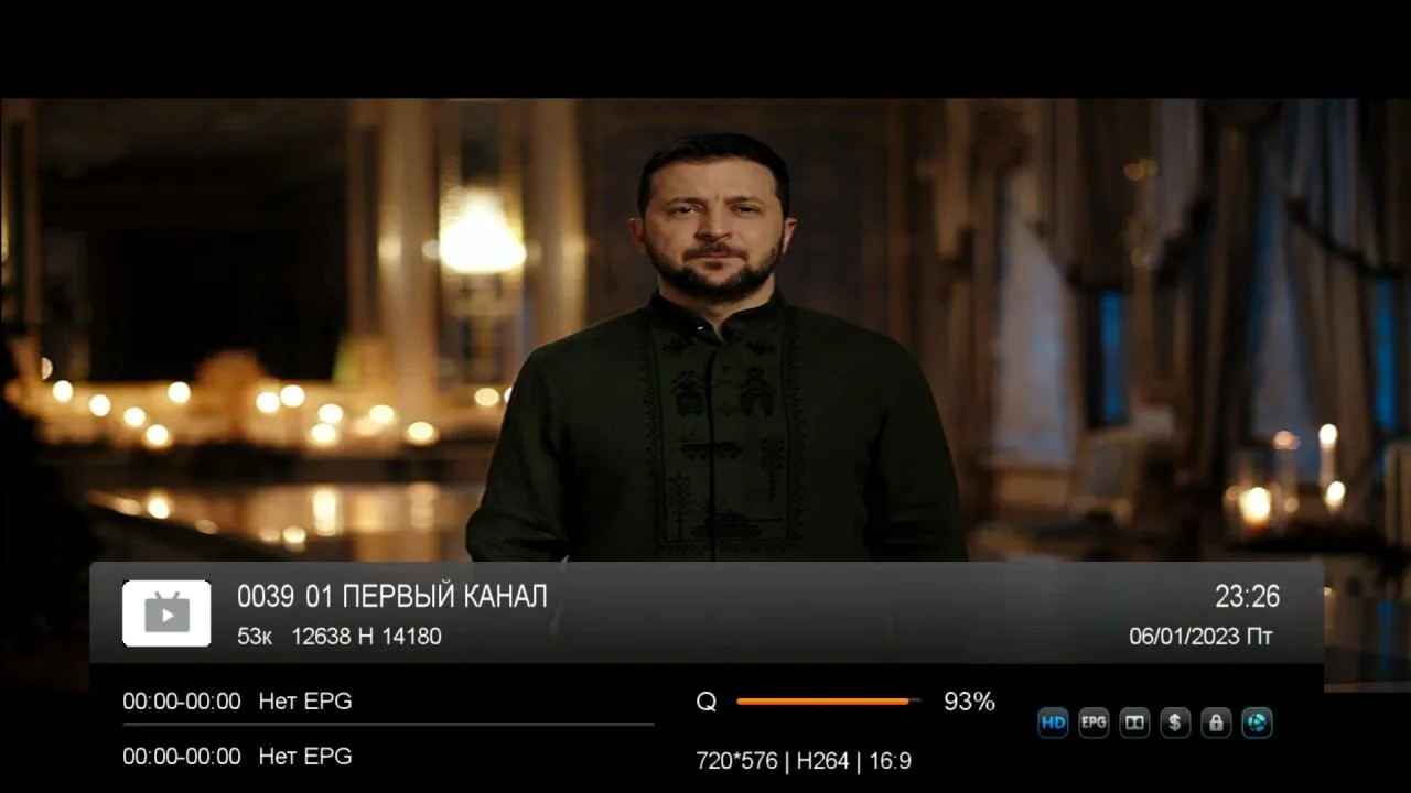 Хакери зламали російський ’’Перший канал’’ і показали звернення Зеленського на Різдво. Відео