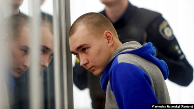 Російський військовий злочинець Вадим Шишімарін. Фото 23 травня 2022 року