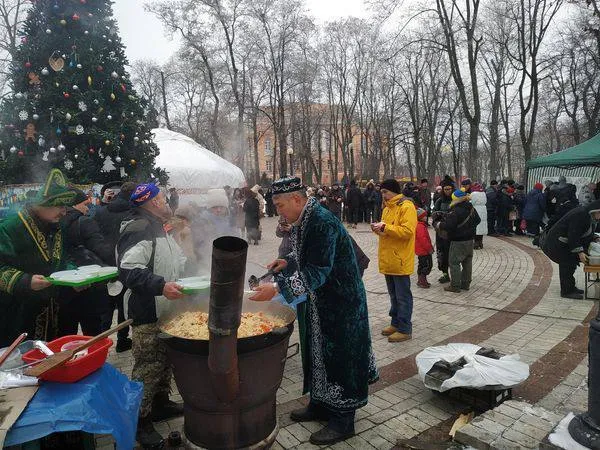 У центрі Києва почала працювати ’’Юрта незламності’’. Фото