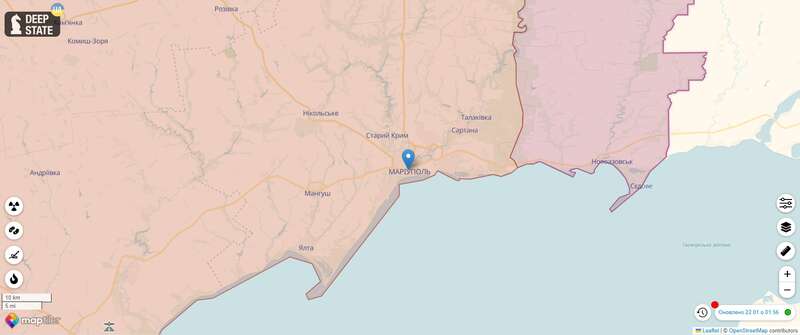 В Мариуполе под носом у оккупантов передали привет ВСУ. Фото dqxikeidqxidqrant