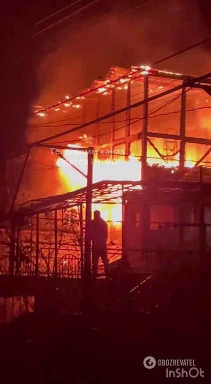 Пожар в Одесском районе вечером в воскресенье, 22 января dqxikeidqxidqeant