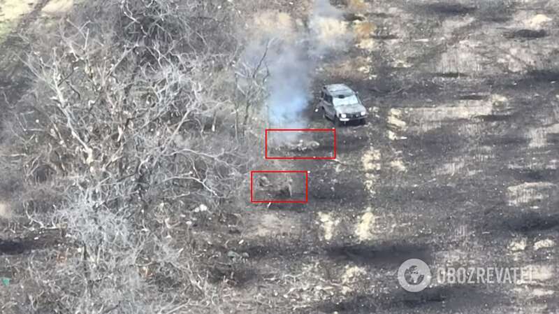 Окупанти впали на землю