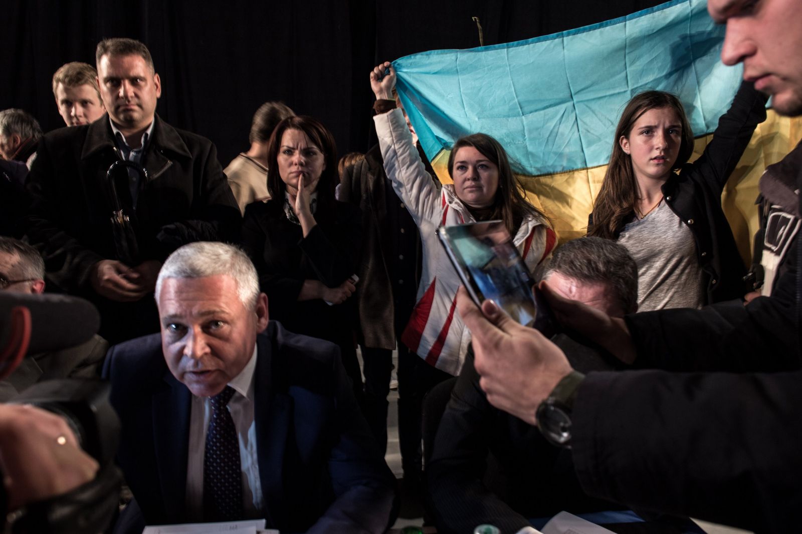 Ігор Терехов під час громадських слухань щодо перейменування топонімів у Харкові, 2016 рік. Фото Павла Пахоменка dqxikeidqxidqrant