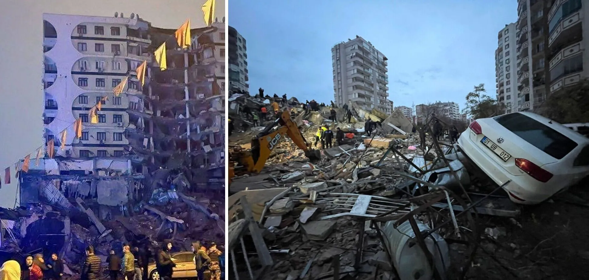 В Турции в результате мощного землетрясения погибли почти 300 человек, тысячи ранены. Фото и видео