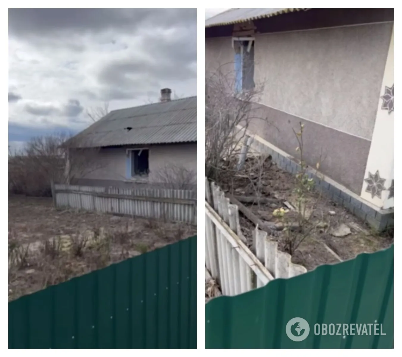 Під вікном будинку видно ракету