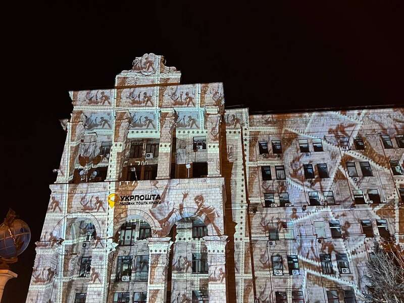 Подсветка зданий в Киеве