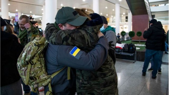 Грузинський доброволець в аеропорту