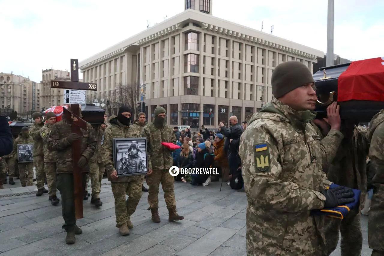 В Киеве прощаются с героями-разведчиками ’’Святошей’’, ’’Аполлоном’’, ’’Непейпивом’’ и ’’Тарасием’’. Фото и видео