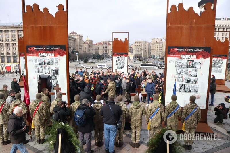 Загинули у боях за Бахмут: у Києві прощаються з батьком та сином Хомюками, які віддали життя за Україну. Фото і відео
