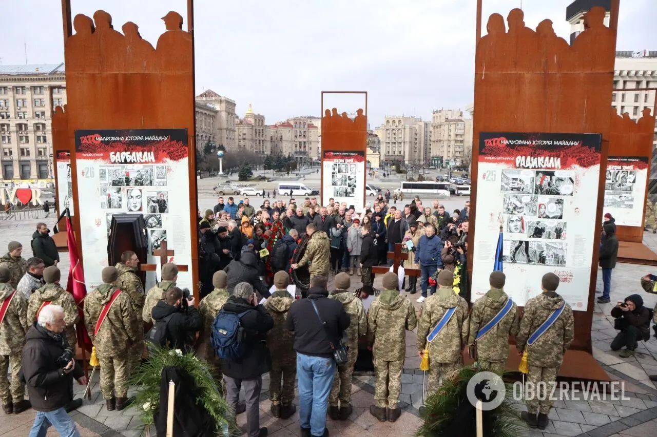 Погибли в боях за Бахмут: в Киеве прощаются с отцом и сыном Хомюками, отдавшими жизнь за Украину. Фото и видео