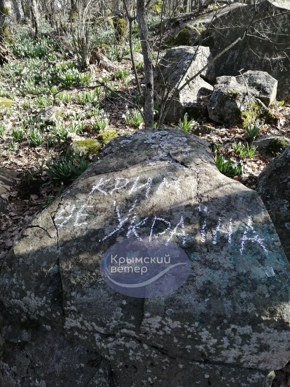 ’’Крим – це Україна’’: партизани на півострові передали ’’привіт’’ окупантам. Фото