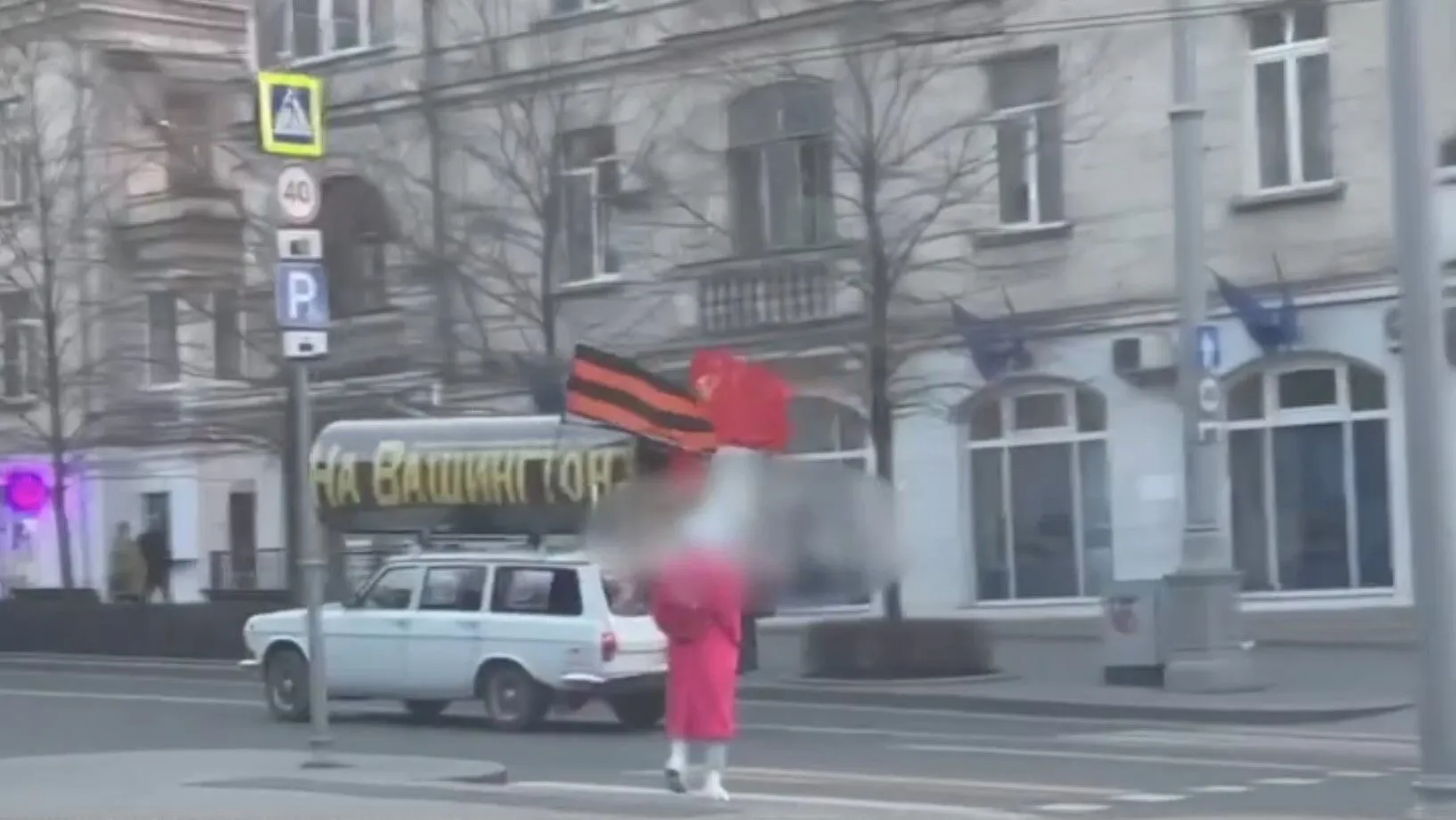 ’’На Вашингтон!’’ Оккупанты в Севастополе устроили абсурдную акцию, намекнув на агрессивные планы. Видео