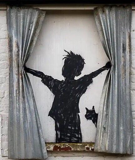 У Британії під час знесення будинку випадково знищили останній мурал Бенксі. Фото dqxikeidqxidqrant
