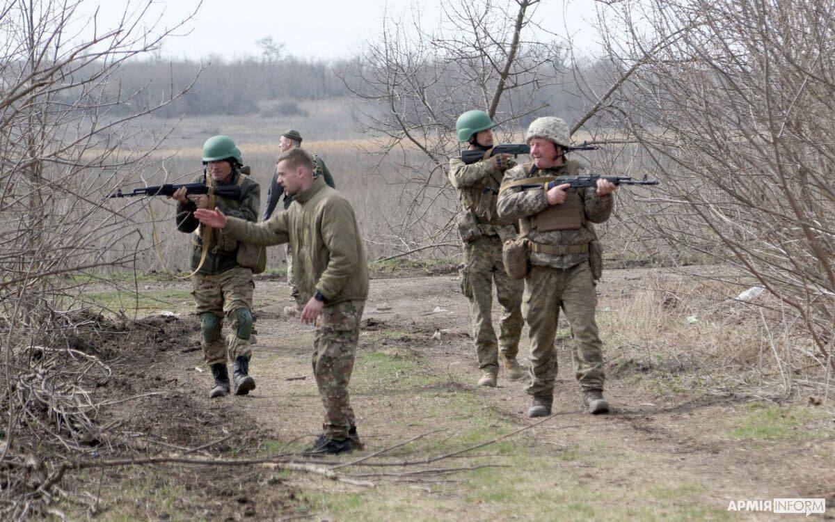 Тренировка морской пехоты ВСУ